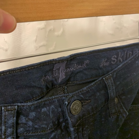7 For All Mankind skinny jeans size 25 stretch - Picture 3 of 5